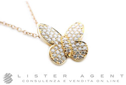 ROTA e ROTA collana Farfalla in oro rosa 18Kt con diamanti ct 0.41 Ref. Z1758BBL. NUOVA!