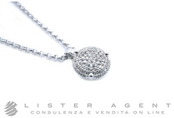ARTLINEA collana Pavè rotondo in oro bianco 18Kt con diamanti ct 0.13 G Vs Ref. CD332. COLLANA!