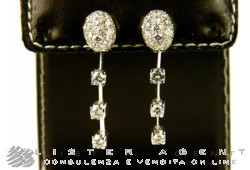 OHRRINGE in 18 Karat Weißgold und Diamanten ct 1,71. NEU!