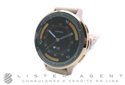 GARMIN Venu 3S French Gray & Soft Gold con cinturino in pelle 41 MM in Polimero fibro rinforzato e acciaio Ref. 010-02785-55. NUOVO!