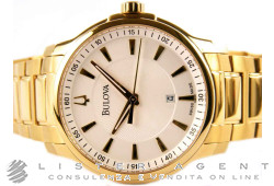 BULOVA nur Zeit in Gelbgold vergoldete Stahl Silbrig Ref. 64B101. NEU!
