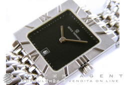 REVUE THOMMEN Carré lady aus Stahl Schwarz Ref. Z51365. NEU!