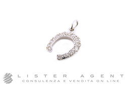 DODO by Pomellato Anhänger Fortunello aus 18 Karat Weißgold mit Diamanten ct 0,18 Ref. DMFCGOBB. NEU!