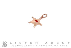 DODO by Pomellato Sternchen Anhänger aus 9Kt Rotgold und Emaille Ref. DMEVO/ST/9/K. NEU!