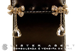 POMELLATO Ohrringe für immer in 18 Karat Weißgold mit braunen Diamanten ct 0,64 und Fumé Quarz Ref. OA801O2BRQF. NEU!