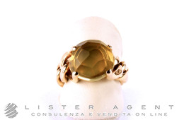 POMELLATO Ring Lola in 18 Karat Roségold mit Zitronenquarz Größe 13 Ref. AA507O7QL. NEU!