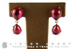 POMELLATO Ohrringe Rouge Passion in 9Kt Roségold mit synthetischem Rubin und Perlmutt Ref.-Nr. OB50592SR. NEU!