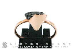 DODO by Pomellato Ring Precious Tag aus 9Kt Rotgold Ref. ADTRI9BBK. NEU!