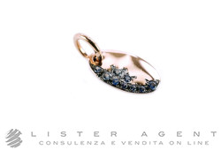 DODO by Pomellato Precious Tag Anhänger aus 9Kt Rotgold und hellblaue Saphiren Ref. DM119ZAK. NEU!