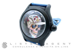 BOOBLE WATCH Calavera Limited Edition 350Pz in KITAN X TecnoPolimero rinforzato in fibra di vetro Pvd/Nero. NUOVO!