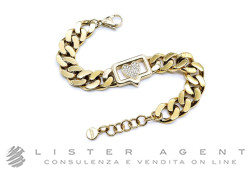 CHIARA FERRAGNI bracciale Chain in metallo placcato oro giallo e zirconi bianchi Ref. J19AUW10. NUOVO!