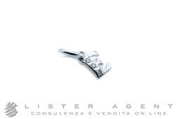DODO by Pomellato ciondolo Lettera E in oro bianco 18Kt con diamanti ct 0.025 Ref. DMC0105_LETES_DB0O2. NUOVO!