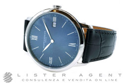 BAUME & MERCIER Classima 10324 in acciaio Blu Ref. M0A10324. NUOVO!