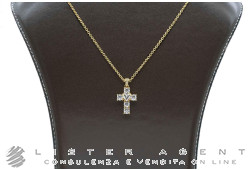 CHIARA FERRAGNI collana Croce in metallo placcato oro giallo con zirconi Ref. J19AWC10. NUOVA!