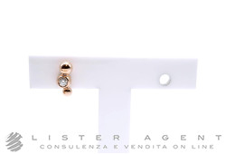 DODO orecchino Stud Bollicine in oro rosa 18Kt e diamante ct 0.06 Ref. DHC3002_BOLLI_DB09R. NUOVO!