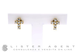 CHIARA FERRAGNI orecchini Croce in metallo placcato oro giallo con zirconi Ref. J19AWC13. NUOVI!