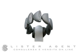 VHERNIER anello Eclisse Endeless in titanio e diamanti ct 1.07 Misura 14 Ref. TG0979A330. NUOVO!