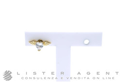 CHIARA FERRAGNI orecchino singolo Cuore con ali in metallo placcato giallo con zircone Ref. J19AVH06. NUOVO!