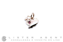 DODO ciondolo Lady Dodo Limited Edition in oro rosa 9Kt e rubino ct 0.03 Ref. DMC4016-LAD30-RY09R. NUOVO!