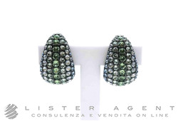 SWAROVSKI orecchini cocktail Sublima in metallo brunito e cristalli colorati Ref. 5692111. NUOVI!
