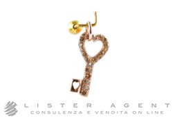 DODO by Pomellato Anhänger Schlüssel aus 18Kt Rotgold mit Diamanten Ref. DMCC9BR. NEU!