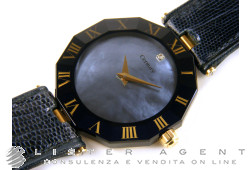 CENTURY Uhr Nur Zeit Medium in 18Kt Gelbgold Perlmutt und Diamant Ref. 616 / 51G. NEU! -60%