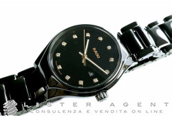 RADO True Lady True Lady aus High-Tech Keramik Schwarz mit Diamanten Ref. R27059732. NEU!