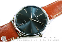 HAMILTON Jazzmaster Thinline Automatik aus Stahl Blau Ref. H38525541. NEU!