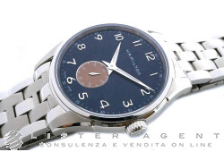 HAMILTON Jazzmaster Thinline Kleine Sekunden aus Stahl Blau Ref. H38411140. NEU!