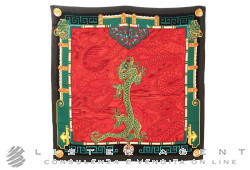 CARTIER foulard decoro Drago in seta cm 85x88 Ref. T6010164. NUOVO!