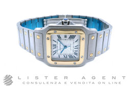 CARTIER Santos Galbée Automatikuhr aus Stahl und 18 Karat Gold Silbrig Ref. W20012C401 2319. NEU!