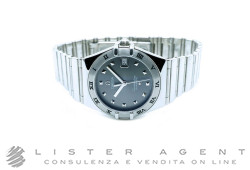 OMEGA Constellation Lady Automatik aus poliertem Stahl Grau. NEU!