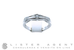 DAMIANI anello in oro bianco 18Kt e diamanti ct 0.22 e 0.32 H IF Misura 15 Ref. 20000567. NUOVO!
