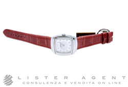 DAMIANI orologio Ego Lady Carre in acciaio Argentée con diamanti Ref 30001291. NUOVO!