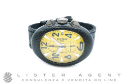LOCMAN Nuovo Chronograph aus Aluminium, Titan und Kohlefaser, Gelb Ref. 100. GEBRAUCHT!