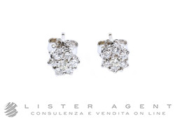 ORECCHINI in oro bianco 18Kt con diamanti ct 0.64 G VVS2. RIGENERATI!