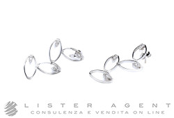 ORECCHINI in oro bianco 18Kt con diamanti G VVS2 ct 0.16. RIGENERATI!