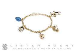 BRACCIALE Fantasia in oro giallo 18Kt con ciondoli. RIGENERATO!