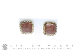 ITALY DEA orecchini in argento 925 placcato oro con Swarovski e pietre naturali. NUOVI!