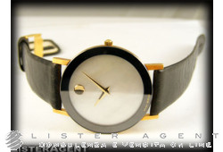 MOVADO Uhr Nur Zeit in vergoldetem Stahl Perlmutt. Ref. 8740882. NEU!