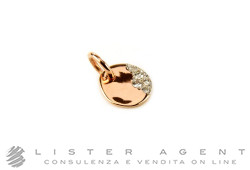 DODO by Pomellato Precious Tag Day Anhänger aus 9Kt Rotgold mit Diamanten ct 0,07 Ref. DM9/B. NEU!