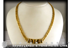 MANFREDI Halskette 18 Karat Gold und Diamanten 0,08 ct. NEU!