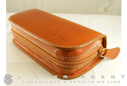 CAMILLE FOURNET kleines Uhrenetui aus braunem Leder. NEU!