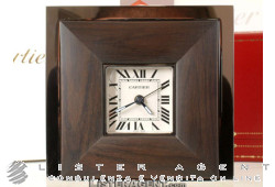 CARTIER Tischwecker aus palladiertem Metall Ref.-Nr. W0100038. NEU!
