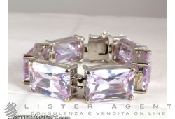 ARMBAND in 925 Silber und Licht Rosenquarz Ref. 3184431438. NEU!