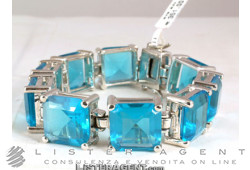 ARMBAND in 925 Silber und hellblauen Topasen Ref. 1788836360. NEU!