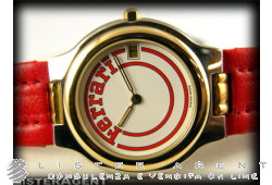 FERRARI Uhr Nur Zeit in Bicolor Stahl Ref. F6804885. NEU!