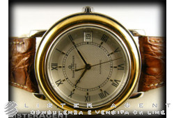 BAUME & MERCIER Uhr Nur Zeit in Stahl und 18 Karat Gold Argenté AUT Ref. M0A04424. NEU!