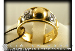 DAMIANI Ring aus 18 Karat Gelbgold und Diamanten 0,16 Größe 12,5 Ref. 589497. NEU!
