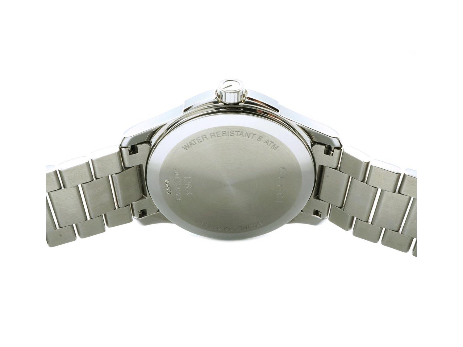GUCCI G Timeless Mod. 126MD aus Stahl Silbrig Ref. YA126442. NEU